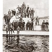 World War I U-Boat 1916 Ncaptain And Crew Of The Sm U-53 Type U 51 U-Boat Of The Imperial German Navy During World War I Photographed Upon Landing At Newport Rhode Island 7 October 1916 Poster Print b