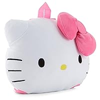 SANRIO Hello Kitty Squishee Pillow Backpack - Hello Kitty, My Melody, Kuromi - Hello Kitty Super Soft Squishee Cloud Pillow Backpack (Pink Hello Kitty)