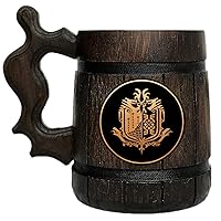 Birsppy Monster Hunter World Mug. MHW BAAr Mug. Gamer Gift. BAAr Mug. Wooden BAAr Mug. Gamer Mug. Monster Hunter Tankard. Gift for Him. BAAr Stein Wood #107/0.6L / 22 Ounces