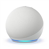 All-New Echo Dot (5th Gen, 2022 release) | With bigger vibrant sound, helpful routines and Alexa | Glacier White