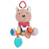 Skip Hop Bandana Buddies Baby Activity and Teething Toy with Multi-Sensory Rattle and Textures, Kangaroo