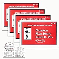 National Mah Jongg League 2024 Large Size Card - MahJongg Cards - Official Hands and Rules - 4 pcs