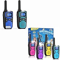 Wishouse Walkie Talkies for Adults Kids Long Range 6 Pack, Xmas Birthday Gift for 4 5 6 7 8 9 Year Old Boys Girls
