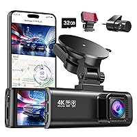 F7NP 4K Dual Dash Cam with 3M Mount