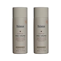 Hims Max Volume Conditioner 2 Pack - Volumizing Conditioner for Men - Citrus Spice - Men's Natural Conditioner - Moisturizes, Adds Shine & Bounce - 2 x 6.4 fl oz Bottles