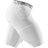 McDavid Compression Padded Shorts with HEX, Hip, Tailbone, Thigh Pads - Girdle Tights for Football, Hockey, Basketball-Unisex