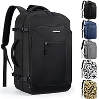 Travel Backpack for Women/Men,Waterproof Carry On Backpack with Laptop Compartment,Travel Essentials Backpack for Traveling,Business Hiking,Casual,Gym(Black)