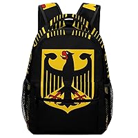 Coat of Arms of Germany Unisex Laptop Backpack Lightweight Shoulder Bag Travel Daypack