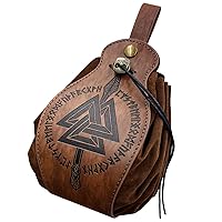 Portable Drawstring Bag Medieval Leathers Belt Pouch Vintage Purse Jewelry Dices Bag Cosplay Supplies Leathers Belt Pouch Portable Purse Lightweight And Portable Bag For Daily Use