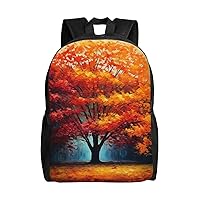 Autumn Fall Tree Laptop Backpack Water Resistant Travel Backpack Business Work Bag Computer Bag For Women Men