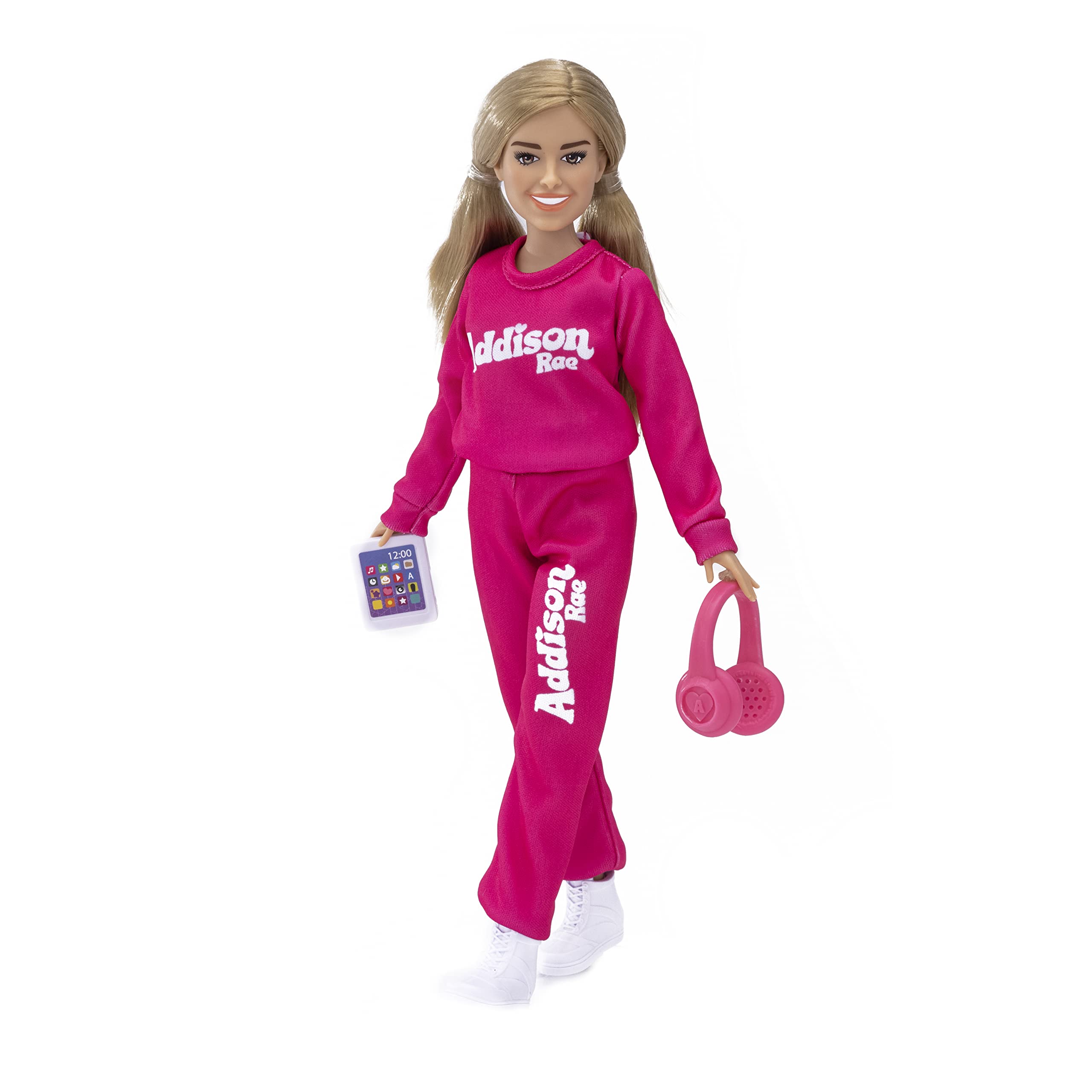 Addison Rae Fashion Doll - Comfy; Trendsetting Style; Contains 11” Doll and Accessories, Including Headphones, Tablet, and Sneakers