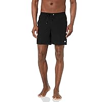 Quiksilver Men's Solid Elastic Waist Volley Boardshort Swim Trunk Bathing Suit