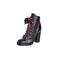 SCHUTZ Women's Zhara Lace Up Ankle Boot, Black, Size 8