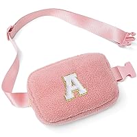 Graduation Gifts for Women Girls Birthday Gifts - Mothers Day Gifts for Mom Daughter, Personalized Gifts for Women, Pink Initial Crossbody Bag Belt Bag A, Easter Gifts Teens Girls