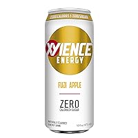 Energy Drink | Fuji Apple | Sugar Free | Zero Calories | Natural Flavors | Vitamin Fortified | 16 Fl Oz (Pack of 12)