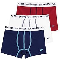 Lucky & Me | Liam Boys Boxer Briefs | Children's Tagless Soft Cotton Underwear | 3 Pack