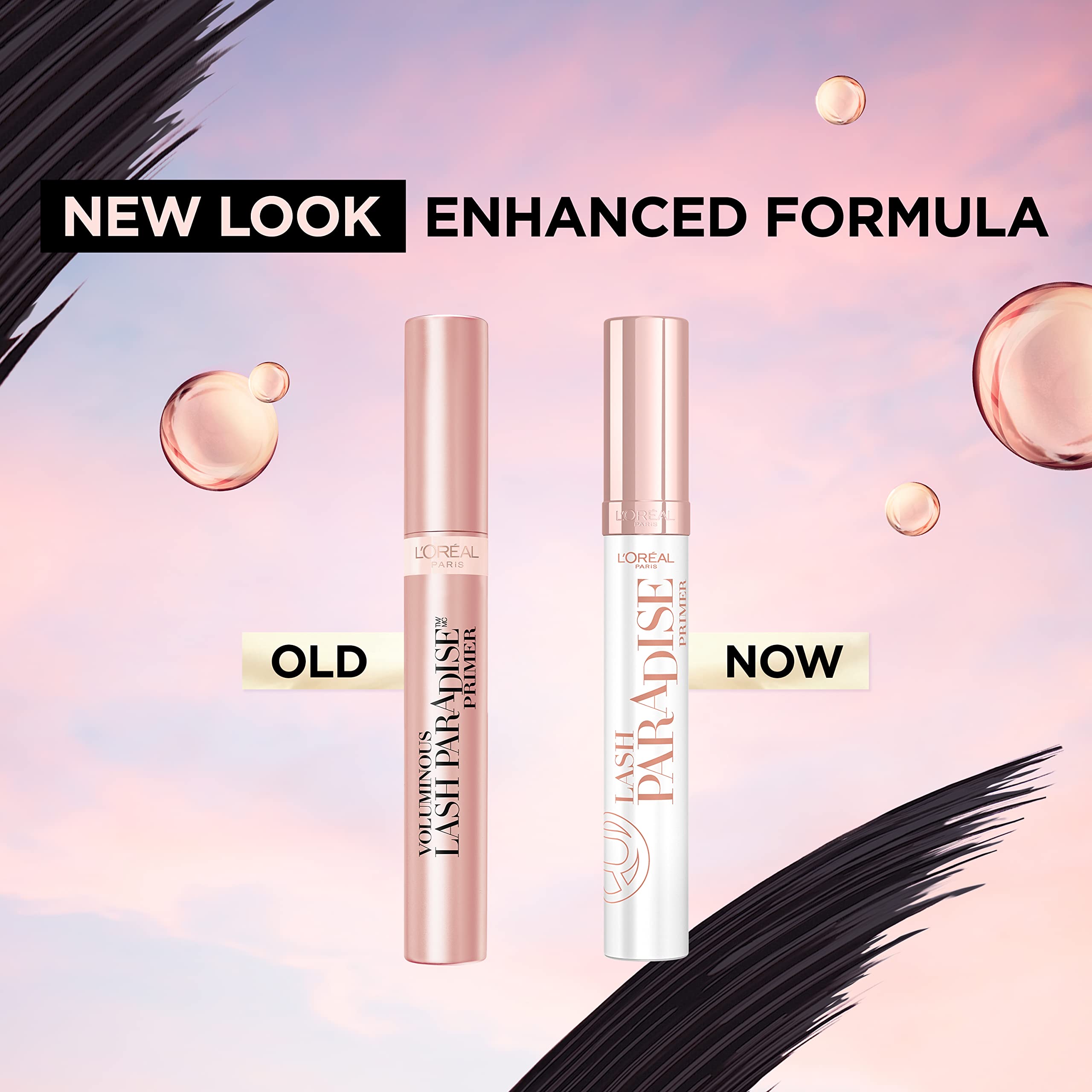 L’Oréal Paris Cosmetics Voluminous Lash Paradise Mascara Primer Base, Millennial Pink, 0.27 Fluid Ounce, Packaging May Vary