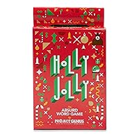 Holly Jolly - A Holiday Themed Absurd Word Game, 50 Festive Rhymes to Guess, Christmas Card Game, Fun & Festive Stocking Stuffers, Project Genius