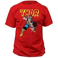 Thor Marvel Superhero Comic Books War Hammer Adult T-Shirt Tee
