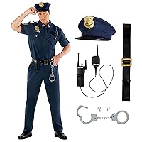 Police Costume Men - Police Costume Adult - Cop Costume Men - Mens Cop Costume - Police Officer Costume Adult Men
