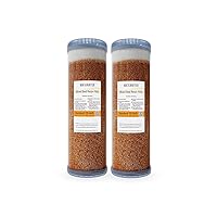 2-Pack Refillable Mixed Bed DI Resin Filter Cartridge Fits wide style 3.15