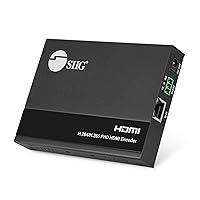 SIIG H.265 H.264 HDMI IPTV Encoder 1080p 60Hz, Loopout, Audio Extraction/Embedding, GUI, Live Stream/Broadcast to YouTube, Facebook, Twitch, VLC Software, etc, RTSP, RTMP, RTMPS, HLS, Multicast