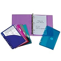 Mini Binder Starter Kit, Includes Binder, Index Dividers, Filler Paper and Binder Pockets, Colors May Vary, 1 Each (30100)
