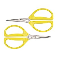Joyce Chen Original Unlimited Kitchen Scissors All Purpose Dishwasher Safe Kitchen Shears With Comfortable Handles, Yellow, 2 Pack