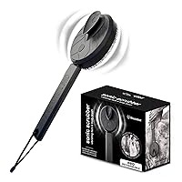 Black Wolf Vibrating Face and Body Brush, Sonic Scrubber Pro - Water Resistant, 4 Settings, 2 Speeds & 2 Modes, Massage Brush with Charcoal Infused Silicone Bristles for Deep Clean