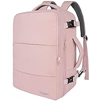 Taygeer Travel Backpack for Women, Carry On Backpack with USB Charging Port & Shoe Pouch, TSA 15.6inch Laptop Backpack Flight Approved, Nurse Bag Casual Daypack for Weekender Business Hiking, Pink