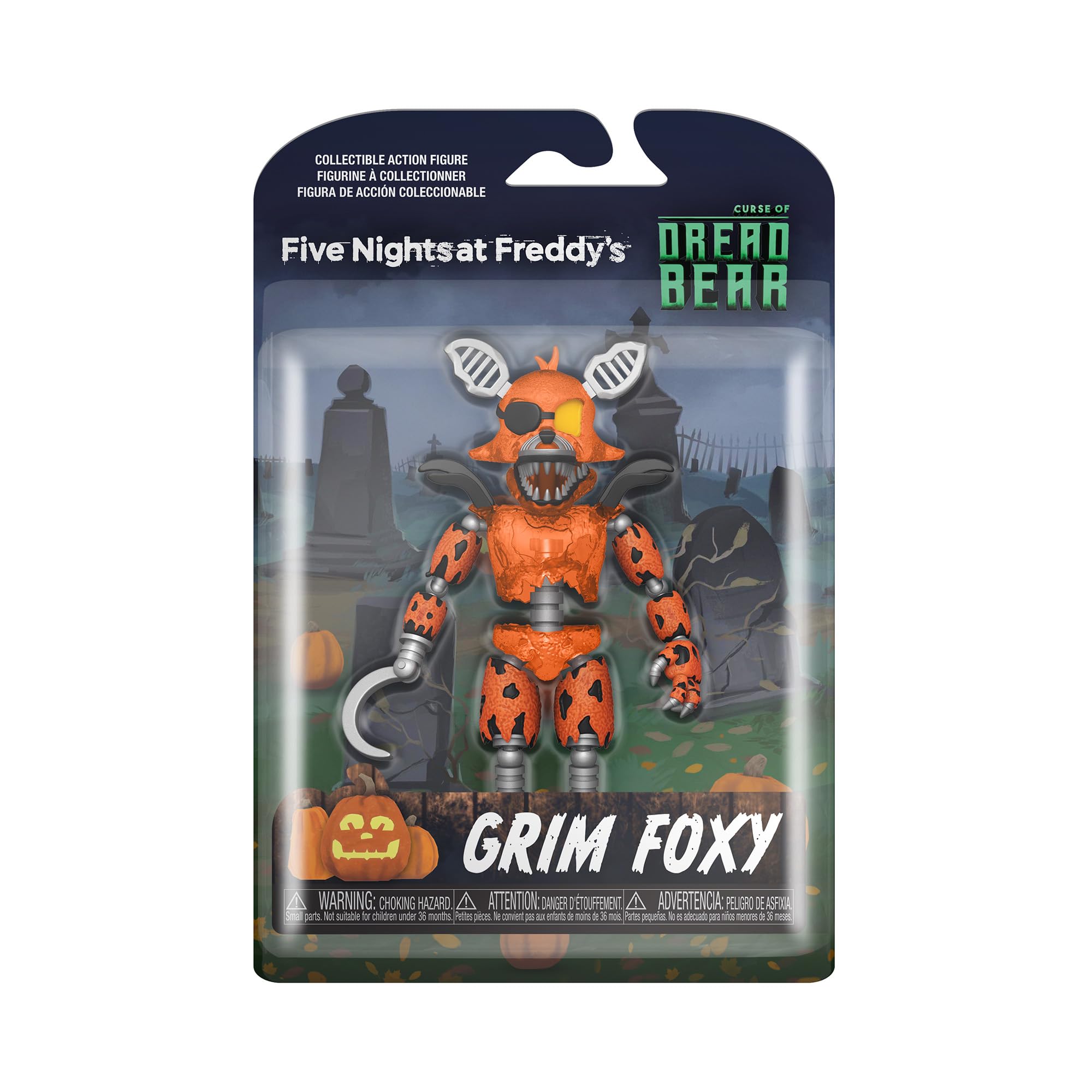 Funko Action Figure: Five Nights at Freddy's (FNAF) Dreadbear - Grim Foxy - Collectible - Gift Idea - Official Merchandise - for Boys, Girls, Kids & Adults - Video Games Fans