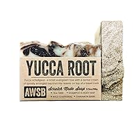 Yucca Root Shampoo & Body Bar Soap with Tea Tree Oil, Vegan, All Natural with Organic Ingredients, Handmade (1 pack)