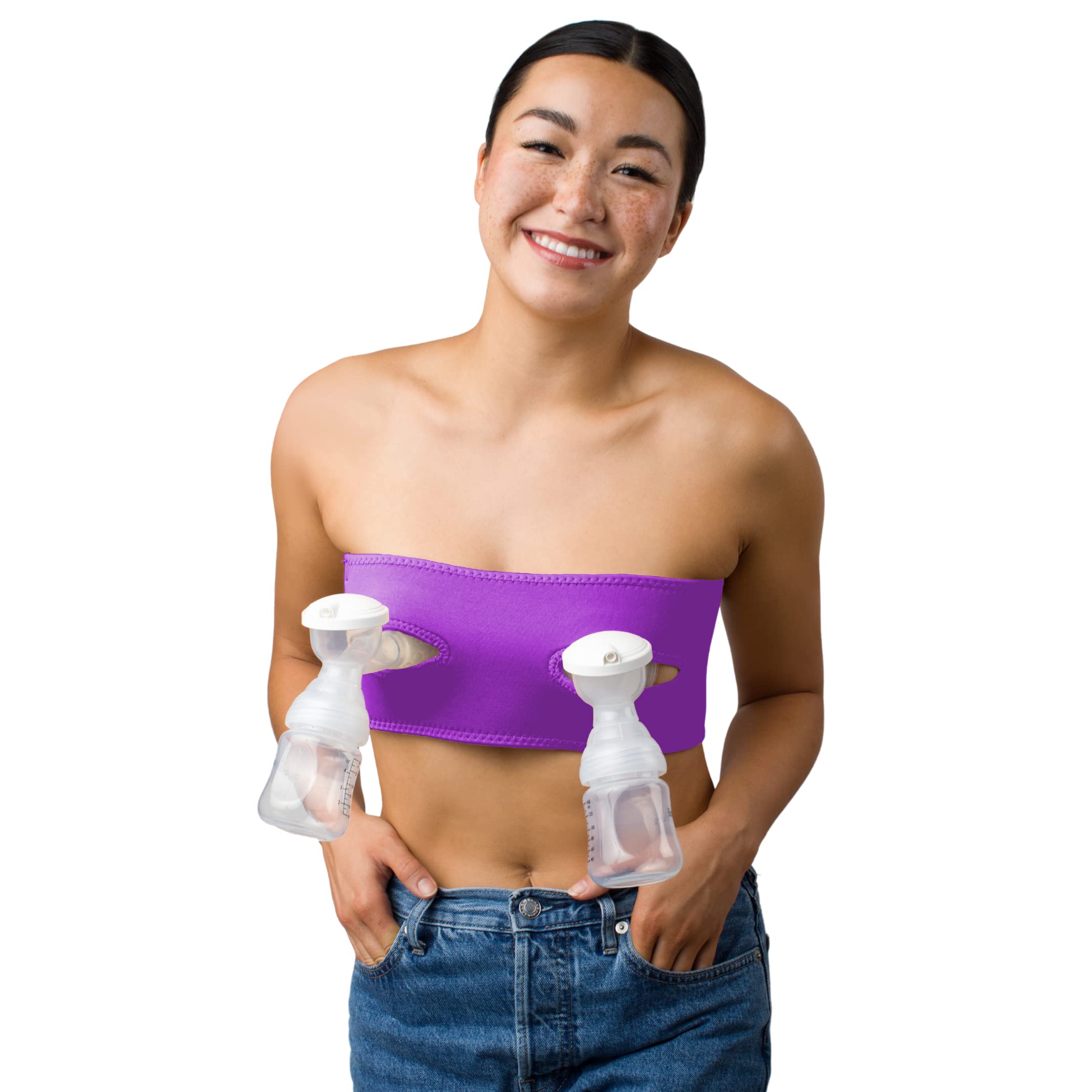 LaVie The 3-in-1 Warming Lactation Massager Bundle with Pumping Bra for Handsfree Breastfeeding, Nursing or Pumping, Essential Support for Clogged Ducts, Mastitis, and Engorgement