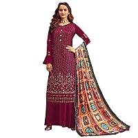 Indian Pakistani Shalwar Kameez with Dupatta Anarkali Style Embroidery Work Ready to Wear