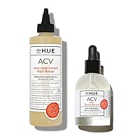 dpHUE Apple Cider Vinegar Hair Rinse (2 oz) + ACV Daily Scalp Serum (1.7 fl oz) - Helps Soothe Dry Scalps & Activate Healthy Hair Growth