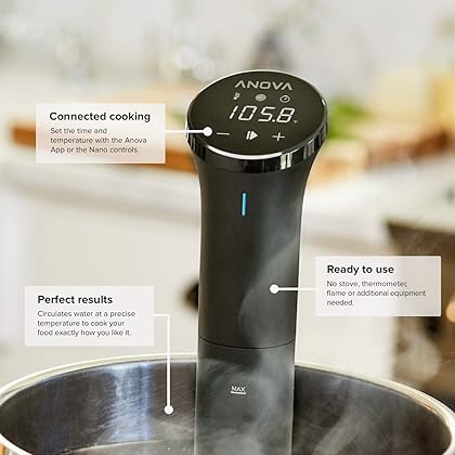 Anova Culinary AN400-US00 Nano Sous Vide Precision Cooker, 12.8