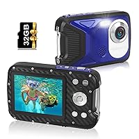 Waterproof Digital Camera,17 FT Underwater Camera 2.8