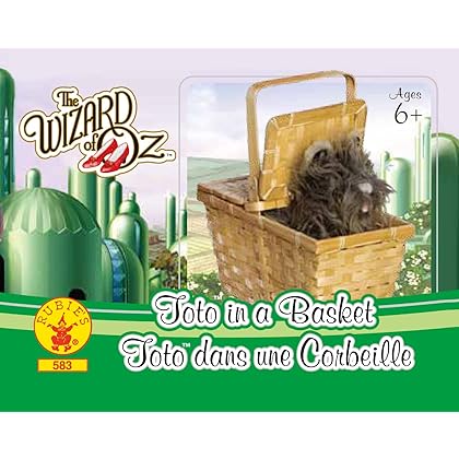 Rubie's Wizard of Oz Dorothy's Toto In A Basket Costume Accessory, 10 x 7 x 5 inches