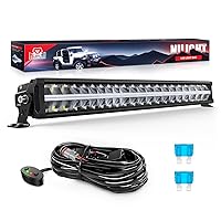 Nilight 30 Inch LED Light Bar DRL 240W 24800LM Anti-Glare Flood Spot Offroad LED Driving Light IP68 w/ 12AWG DT Connector Wiring Harness for Pickup Truck SUV ATV UTV Boat 4x4 Jeep, 5 Years Warranty