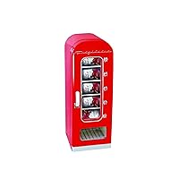 FRIGIDAIRE EFMIS045-RED Retro Perfect for Office, Dorm Rooms, Bar or Home, Mini Fridge 10 Can Soda Vending Machine, Red