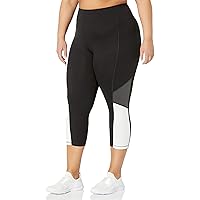 JUST MY SIZE Women's Active Pieced Stretch Capri