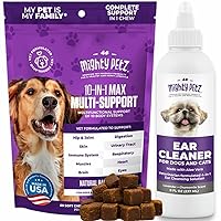 Mighty Petz Ear Cleaner + Multivitamin Chews for Dogs