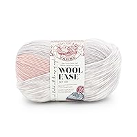 Lion Brand Yarn Wool Ease Fair Isle Yarn, 1 Pack, Pink/Mushroom