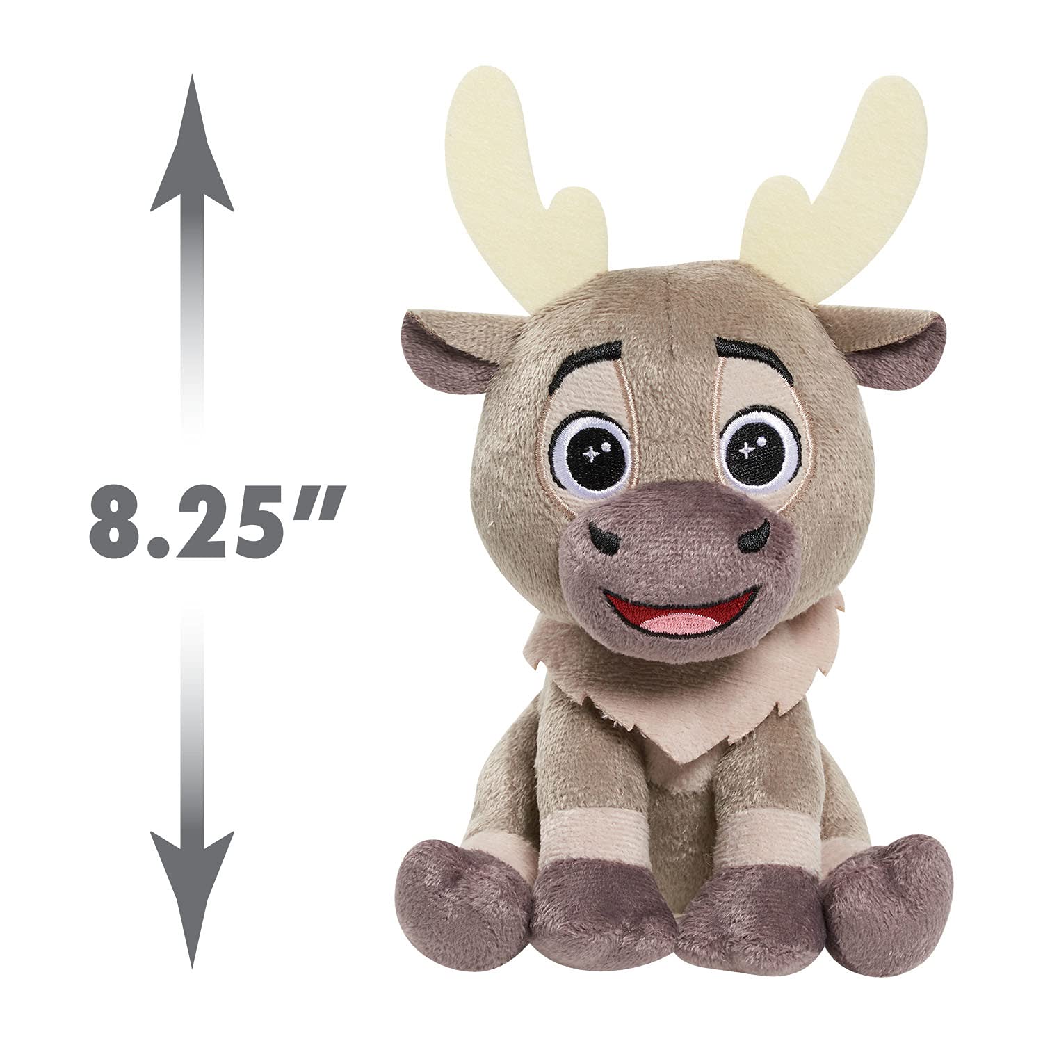 Disney Frozen Talking 6 Inch Small Plushie Toy, Sven, Stuffed Animal, Reindeer, Officially Licensed Kids Toys for Ages 3 Up by Just Play