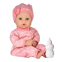 Adora Playtime Cozy Snowflake Doll, Soft and Cuddly Baby Doll made in GentleTouch Vinyl, comes with Pink Beanie, Removable Button-up Onesie, Perfect Birthday Gift for Ages 1 and Up