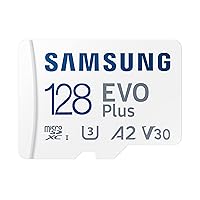 SAMSUNG EVO Plus w/SD Adaptor 128GB Micro SDXC, Up-to 130MB/s, Expanded Storage for Gaming Devices, Android Tablets and Smart Phones, Memory Card, MB-MC128KA/AM, 2021