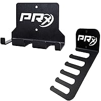 PRx Performance Three Barbell Storage & Mobility Band Hanger Wall Mounted USA Made Triple Bar Resistance Band Holder Home Gym