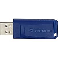 Verbatim 4GB USB 2.0 Flash Drive - Cap-Less & Universally Compatible - Blue, Model:97087