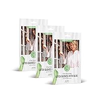 MARTHA STEWART Medline Aloe-Infused Cleaning Gloves, Reusable Latex Gloves for Household Cleaning, Flocklined Cleaning Gloves