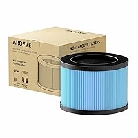 AROEVE MK01 & MK06 Air Filter Replacement 4-in-1 High-Efficiency High Effient HEPA Air Filter for Smoke Pollen Dander Hair Smell Suitable- Standard Version